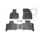 Grīdas paklāji (gumijas, 3gab., melns) BMW X5 (E53) 05.00-12.06