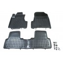 Grīdas paklāji (gumijas, 3gab., melns) HONDA CR-V III 09.06-