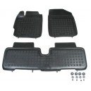 Grīdas paklāji (gumijas, 3gab., melns) TOYOTA URBAN CRUISER, YARIS 01.05-