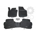 Grīdas paklāji (Kompl., gumijas, 3gab., melns, 5 sēdekļi) VW SHARAN 05.10-
