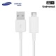  Samsung EP-DG925UWE G920 G925 S6 Universāls Micro USB Datu un Uzlādes Kabelis Balts (OEM)