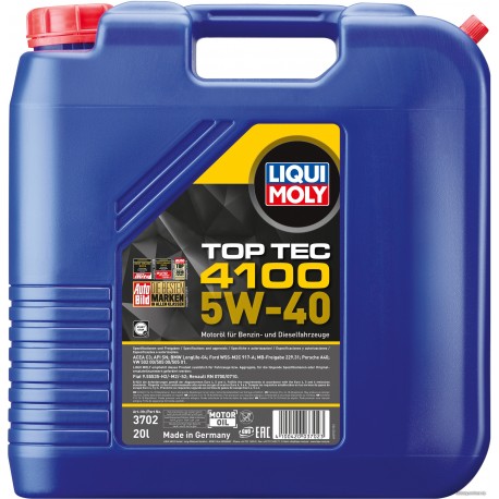 Motoreļļa Top-Tec 4100 SAE 5W-40 5L 