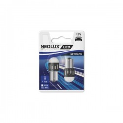 NEOLUX 1.2W (P21W) 12V LED spuldze Cool White (balta gaisma) BA15s blister 2gab. Vienkontaktu