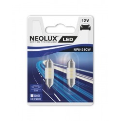 NEOLUX Spuldze, C5W, 12V, 0,5W, 6000K, patronas tips SV8.5-8 31mm, gaismas krāsa Balts