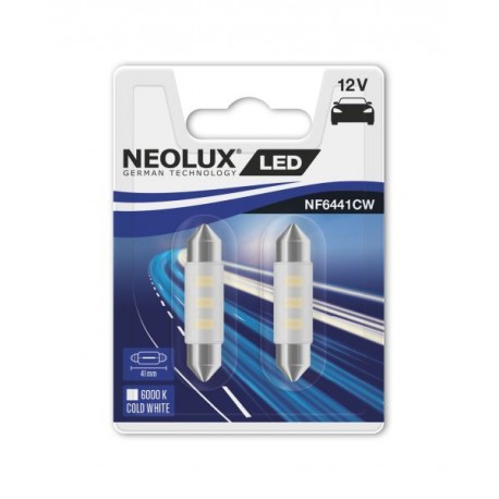 NEOLUX Spuldze C5W 41MM (2 gab., 12 V, 0,5 W, balta