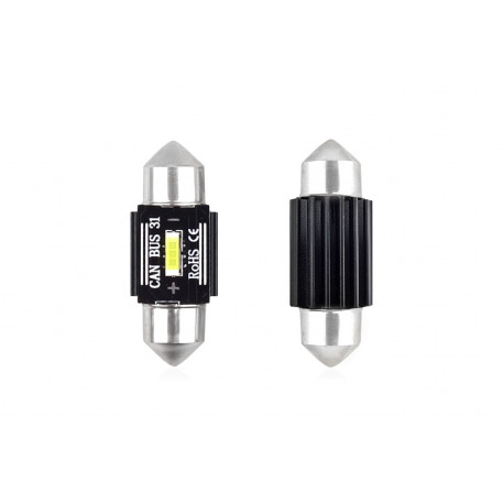 LED CANBUS 1 SMD UltraBright 1860 Festoon 31mm White 12V/24V