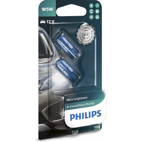 PHILIPS W5W 12V 5W W2,1X9,5D WhiteVision (blister 2pcs.)