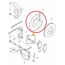 Bremžu diska dubļu sargs OE VOLVO 30778890