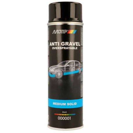 Stone Chip Spray Medium Solid BLACK 500ml