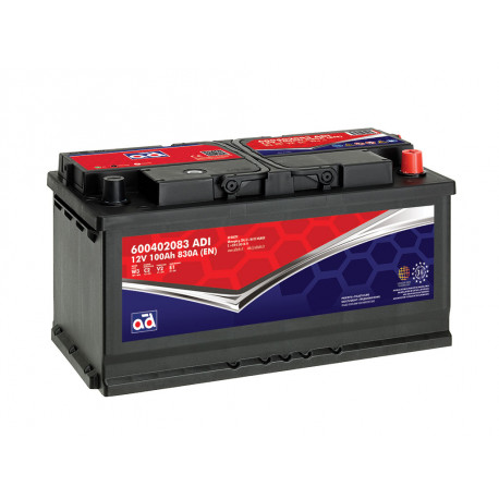 Startera akumulatoru baterija AD 100AH/830A