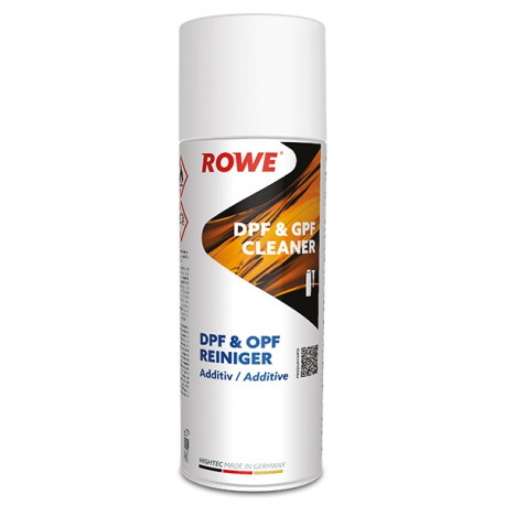 ROWE DPF & GPF CLEANER 400ml Dīzeļdegvielas un benzīna daļiņu filtru tīrīšanas līdzeklis nogulšņu noņemšanai.