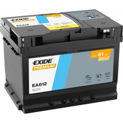Akumulators Exide EA612 61Ah, 600A, 242x175x175