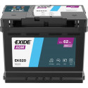 Akumulators AGM Exide EK620 62Ah, 680A, 12V 242x175x190