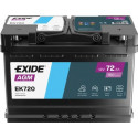 Akumulators AGM Exide EK720 72Ah, 760A, 12V 278x175x190